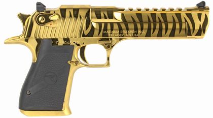 Desert Eagle MK19 .357 Magnum Titanium Gold Tiger Stripes Edition