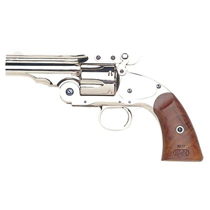 Taylors Schofield .44-40 Nickel 5" Revolver - Historic Top Break Design