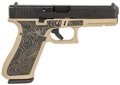 Glock G17 Gen5 Topography 9mm FDE Pistol, 17+1 Capacity