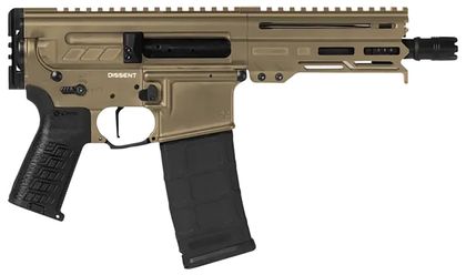 CMMG Dissent Mk4 .300 BLK 6.5" Tactical Pistol - Coyote Tan