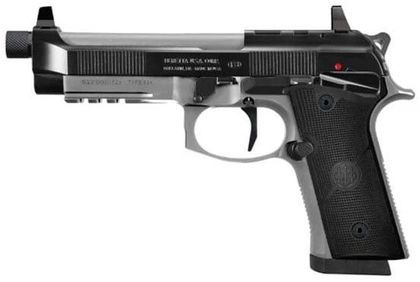 Beretta 92XI SAO Tactical Gen 1: Elite 9mm, Silver, 5.1" Suppressor-Ready