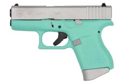 Glock G43 Gen 5 Compact 9mm Robin Egg Blue Concealed Carry Pistol