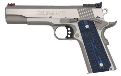Colt 1911 Gold Cup Lite .45 ACP Stainless G10 Grips - Precision Series