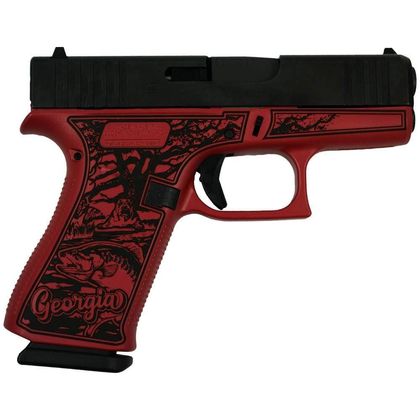 Glock 43x Gen 1 "Georgia Red" 9mm Compact, 10-Rd Concealed Carry Pistol