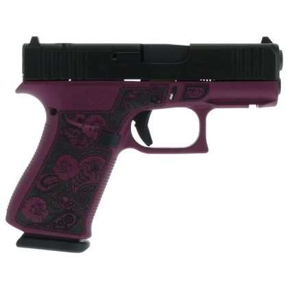 Glock 43X MOS Gen 1 Black Cherry "Paisley" 9mm Compact Pistol