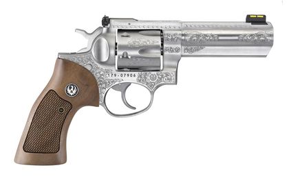 Ruger GP100 Deluxe Gen 1 .357 Magnum 4.2" Engraved Stainless Revolver