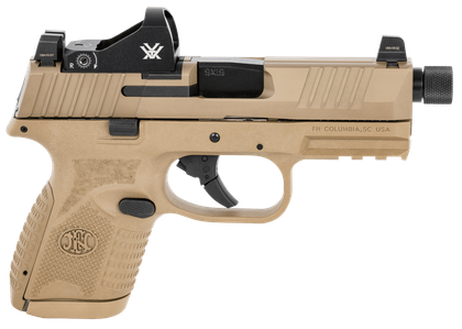 FN 509 Compact Tactical Gen 1 - FDE 9mm w/ Red Dot & Suppressor Sights