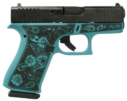Glock 43X Gen 1 Compact 9mm Pistol - Tiffany Blue, 10rd Capacity