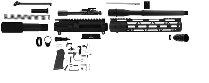 TacFire AR-300 Gen1 Blackout 10.5" DIY Pistol Kit - Precision Build