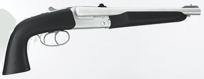 Pedersoli Howdah Dual-Caliber 10.25" Break-Action Pistol - Matte Chrome