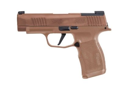 Sig Sauer P365XL NRA 9mm Compact: Coyote Tan, Night Sights, 15+1 Rounds