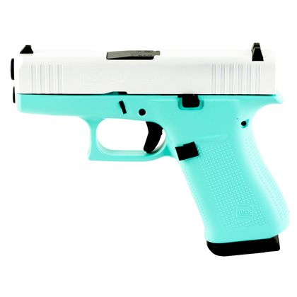 Glock G43X Gen 1 9mm Compact Pistol - Robin's Egg Blue Finish