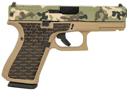 Glock G19 Gen 5 Green Camo 9mm Semi-Auto Pistol - Compact Power
