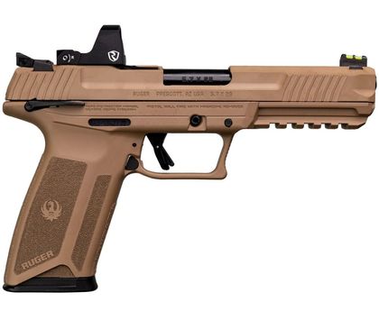 Ruger 57 Gen 1 Tactical Pistol - 5.7x28mm, FDE, High-Capacity, Lightweight