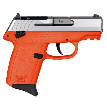 SCCY CPX-1 Gen3 RDR 9mm Stainless/Orange Compact Pistol - 10+1 Capacity
