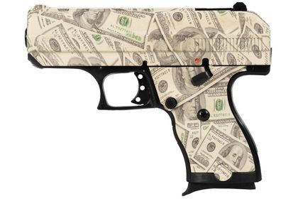 Hi-Point C-9 Compact 9mm Pistol - $100 Bill Finish, Reliable & Stylish