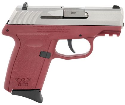 SCCY CPX-2 Gen3 9mm Compact - Crimson Red & Stainless Steel Finish