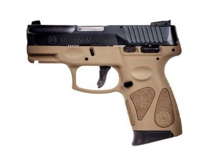 Taurus Millennium G2 Compact 9mm - FDE/Black, 12-Rd, Ergonomic Grip