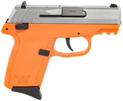 SCCY CPX-1 Gen3 9mm DAO Compact - Orange/Stainless Steel Slide