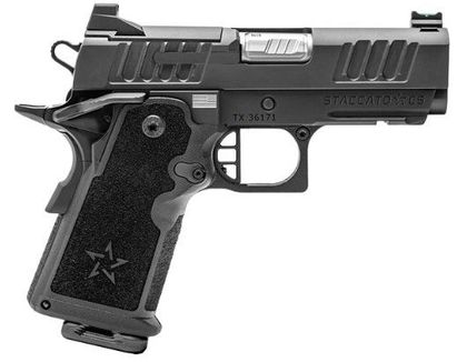 Staccato CS Gen 1: Optics-Ready 9mm Compact Pistol, Black DLC Finish
