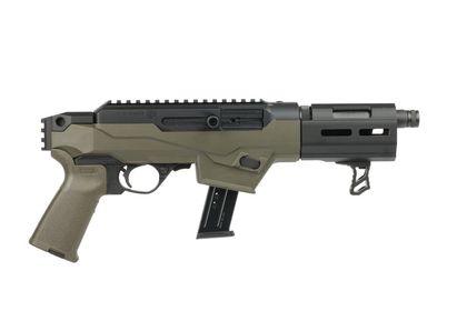 Ruger PC Charger 9mm Tactical Handgun - OD Green, 17+1 Capacity