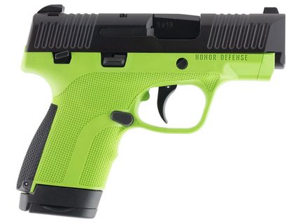 Honor Guard Gen 1 Sub-Compact 9mm Pistol - Acid Green Grip