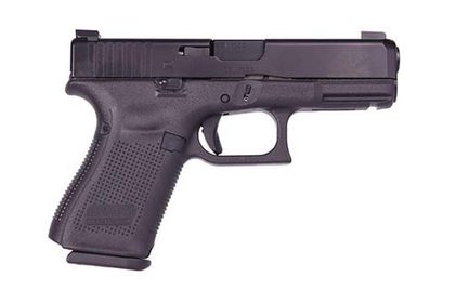 Glock G19 Gen 5 Compact 9mm Pistol with Textured Grip & Triple Safety