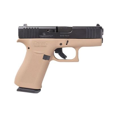 Glock G43X Gen 1 Compact 9MM Pistol - Desert/Black, 10-Round Capacity
