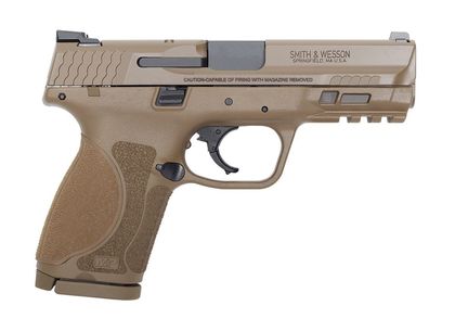 S&W M&P9 M2.0 Compact FDE 9mm Pistol - 15+1 Rds, Custom Grip