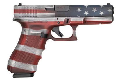 Glock G17 Gen 4 Patriot 9mm Pistol - American Flag Cerakote Finish