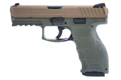 HK VP9 Gen 1 OD Green 9mm - Night Sights & Enhanced Safety Edition