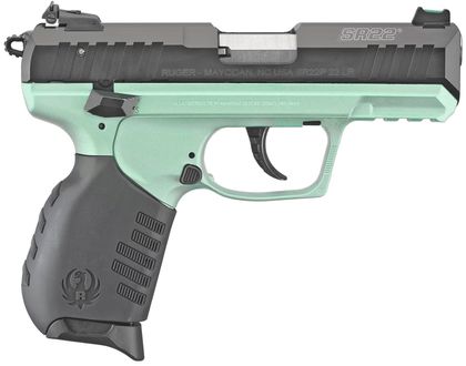 Ruger SR22 Gen 1 Turquoise Compact .22 LR Handgun - Versatile & Stylish