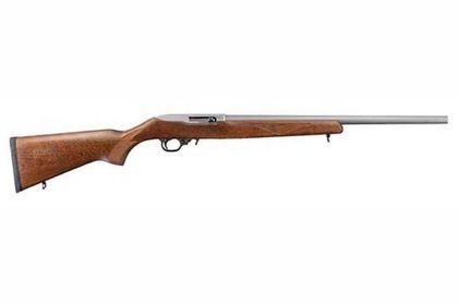 Ruger Sporter 44491 .22 LR Semi-Auto Rifle, Satin Stainless/Birch