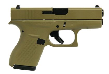 Glock 42 Gen 1 FDE .380 ACP Compact Handgun - 6 Rd Concealed Carry