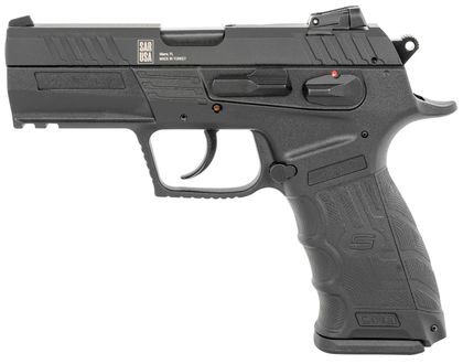 Sar USA CM9 Gen 1 9mm Compact Pistol, 10+1, Black Ambi-Safety