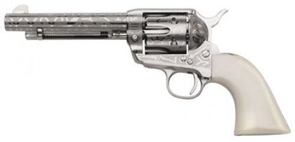 Taylor's 1873 Nickel Engraved .357 Mag Revolver - Classic Edition