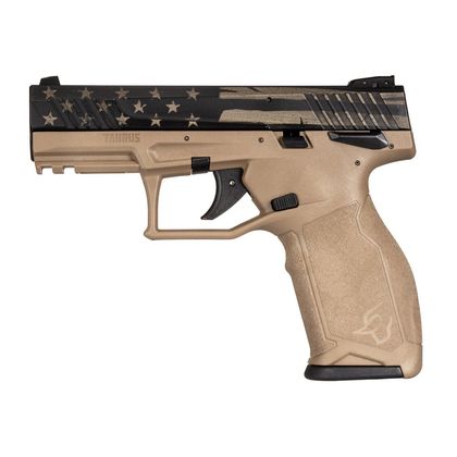 Taurus TX22 Gen 1 .22 LR 4.1" SAO Pistol - FDE/Black, Ergonomic Grip