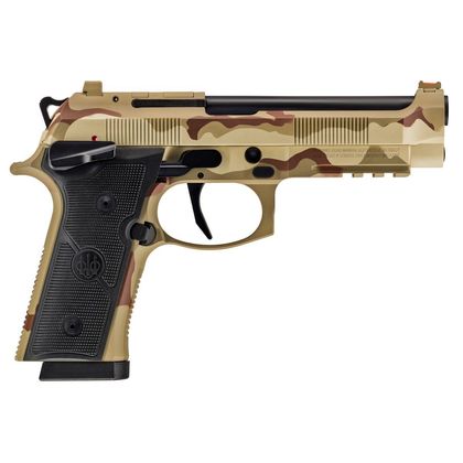 Beretta 92XI Combat Gen 1 Camo Tactical Pistol 9MM, Fiber Optic Sights