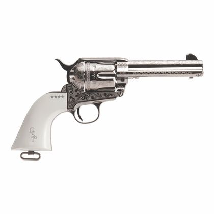 Cimarron Frontier Patton Gen 1 .45 Colt 4.75" Nickel Revolver