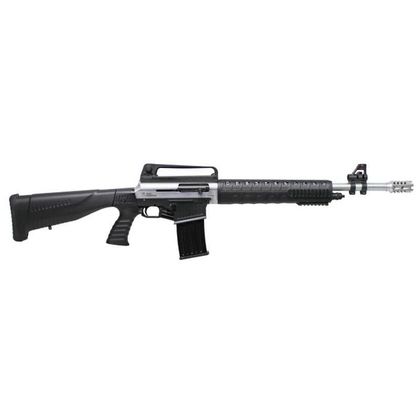 Iver Johnson Stryker Gen2 12Ga Semi-Auto Shotgun, Nickel/Black, 20"