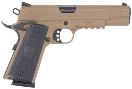 Girsan MC1911 Gov .45 ACP FDE Gen 1 Pistol – Ambi Safety, 8+1 Rounds