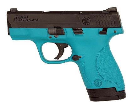 Smith & Wesson M&P Shield 9mm Teal Compact Pistol Gen 1