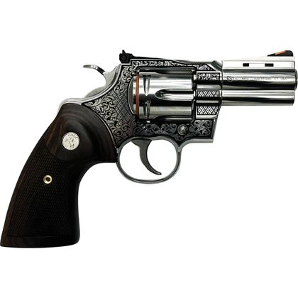 Colt Python Filligree .357 Magnum Revolver, 3" Barrel, Gen 1 - Artistry & Power