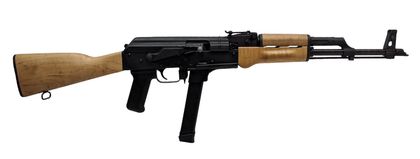Century Arms WASR-M Gen 1 9mm Semi-Auto Rifle - Black/Wood, Glock Mags