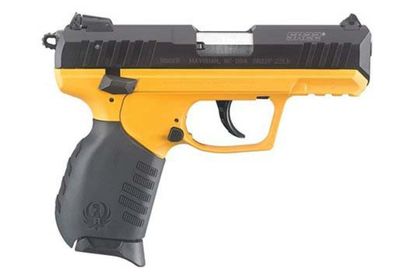 Ruger SR22 Gen 1 Compact .22 LR Pistol - Yellow Cerakote, Adjustable Sights