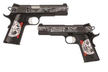 Springfield Garrison 1911 .45 ACP - Gen 1 Blued, Florida Seal Grips