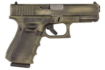 Glock G43 Gen 3 - Battleworn OD Green Compact 9mm Concealed Carry Pistol