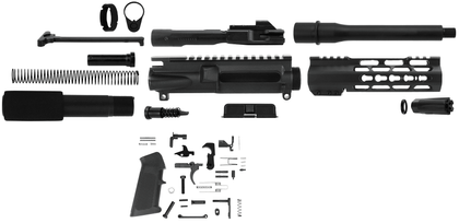 TacFire KeyMod Gen 1 9mm AR Upper Kit - Precision Black 7.5"