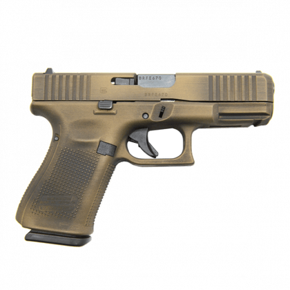 Glock 19 Gen 5 Battleworn FDE 9mm, Compact & Accurate Sidearm