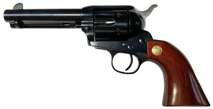 Cimarron Pistoleer .45 Colt Revolver - 4.75" Blued Walnut Classic